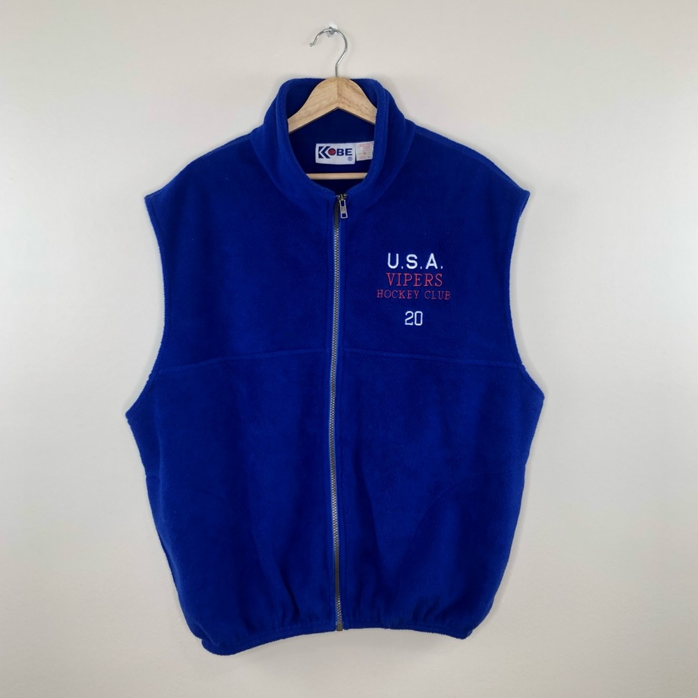 Vintage Detroit Vipers Hockey Club Fleece Vest